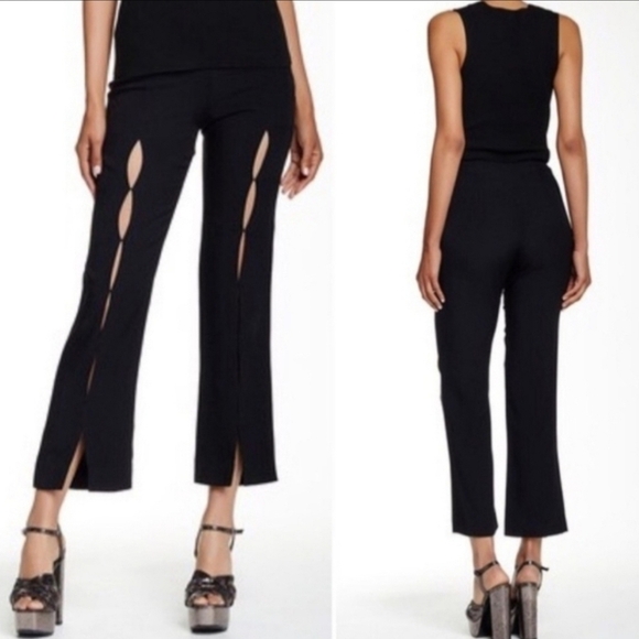 𝅺RACHEL Zoe Yvette Front Slit Cropped Pant - Picture 1 of 6